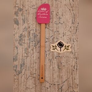 Paula Dean Pink White spatula and Iron On Patch New without Tags